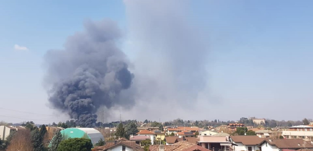 incendio Gallarate nessuna preoccupazione