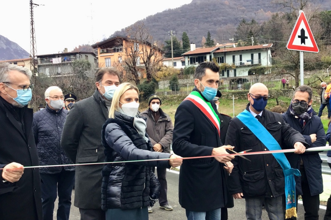 Mandello del Lario inaugurazione svincolo