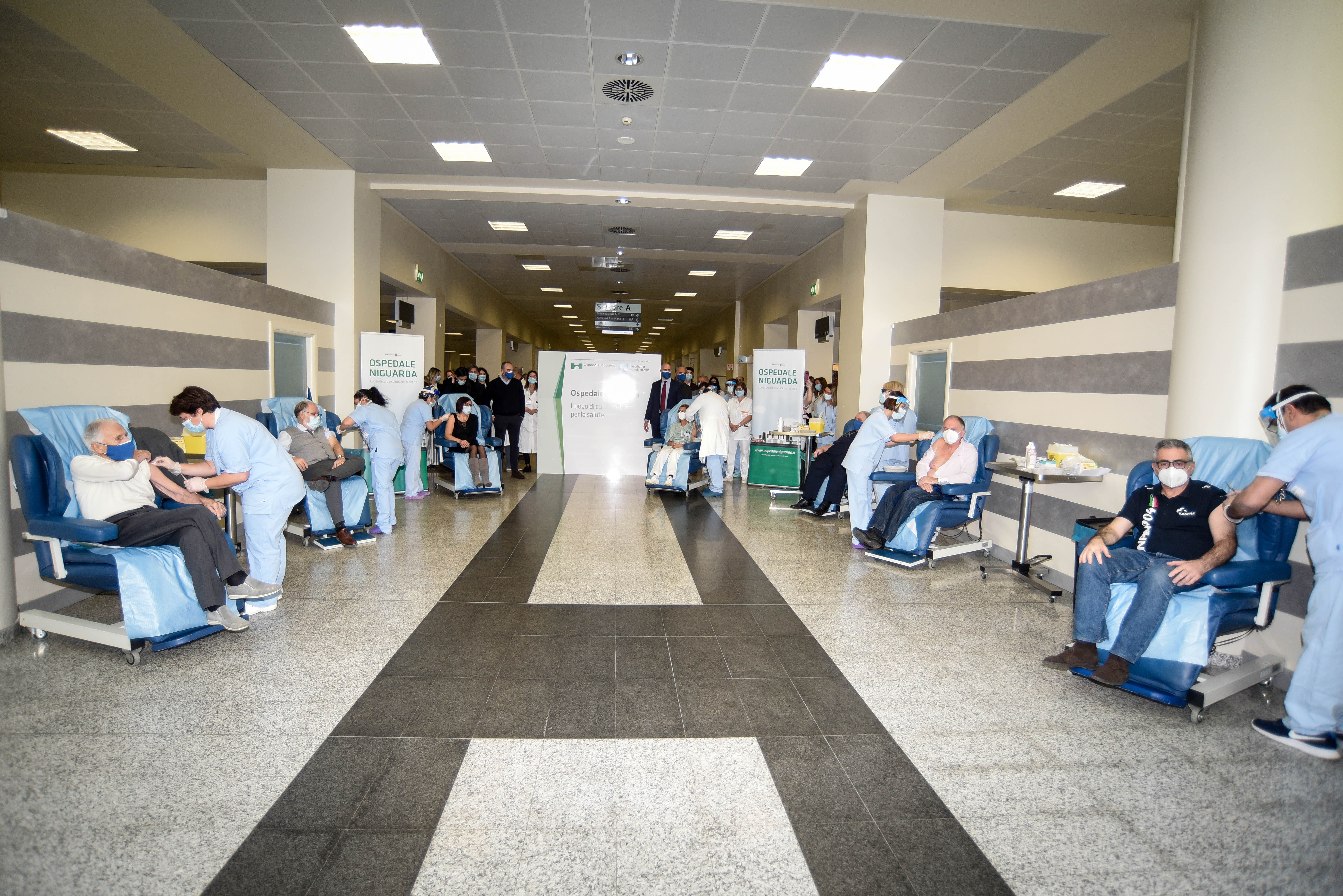 vaccination day all'Ospedale Niguarda