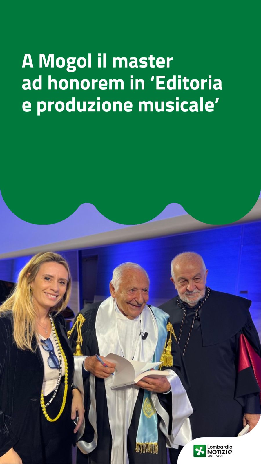 A Mogol il master ad honorem in